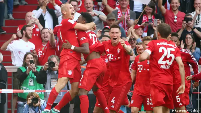 Bundesliga 34. Spieltag | FC Bayern München vs. Eintracht Frankfurt | 5. TOR Bayern (Reuters/M. Dalder)