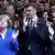 Канцлер ФРГ Ангела Меркель, кандидат на пост председателя Еврокомиссии Манфред Вебер (справа) и премьер-министр Хорватии Андрей Пленкович в Загребе