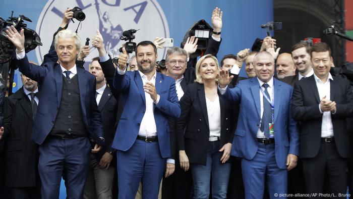 Italien Mailand Treffen von Europas Rechtspopulisten