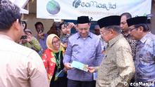 Peresmian gerakan ecoMasjid oleh Jusuf Kalla, Wakil Presiden RI dan juga Ketua Dewan Masjid Indonesia (DMI), dalam Muktamar VII DMI, 11 November 2017 di Jakarta