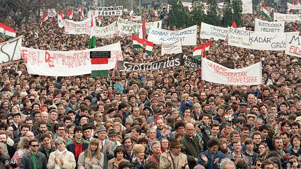 Flash-Galerie Revolution in Osteuropa 1989 Demonstration in Ungarn