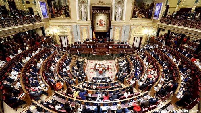General view of the constitutive session of Parliament in Spain