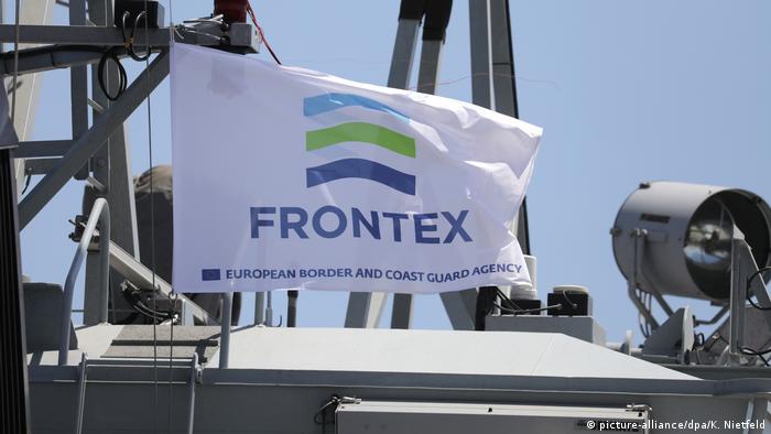 Frontex Küstenwache Fahne Logo