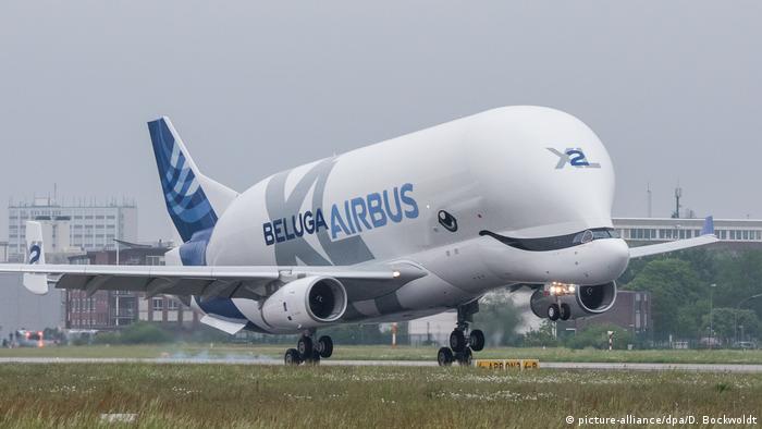 BdT - Airbus BelugaXL in Hamburg gelandet