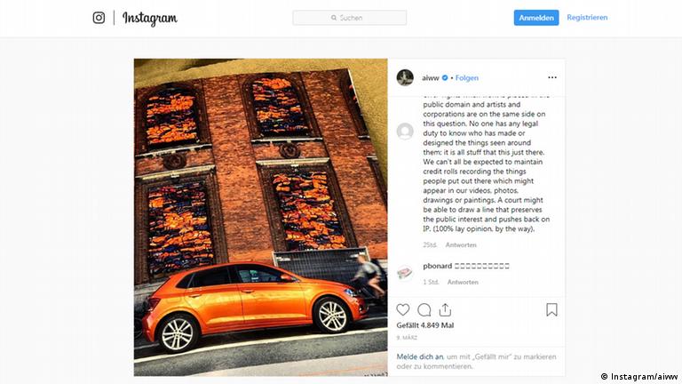 Ai Weiwei sues Volkswagen