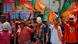 Supporters of Bharatiya Janata Party (BJP) celebrate after learning of initial poll results in Ahmedabad, India Supporters of Bharatiya Janata Party (BJP) celebrate after learning of initial poll results in Ahmedabad, India