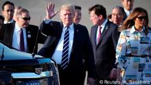 Trump llega a Japón para conocer al emperador Naruhito
