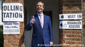 Ο Φάρατζ, εκλογικό τμήμα, Αγγλία