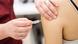 A person gets a measles injection A person gets a measles injection
