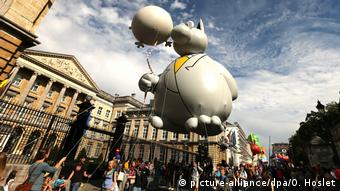 Balloon parade at the Day of Balloons in Brussels