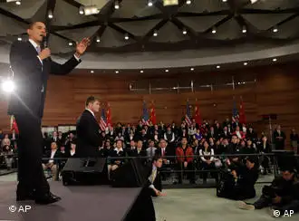 奥巴马对中国大学生发表讲话