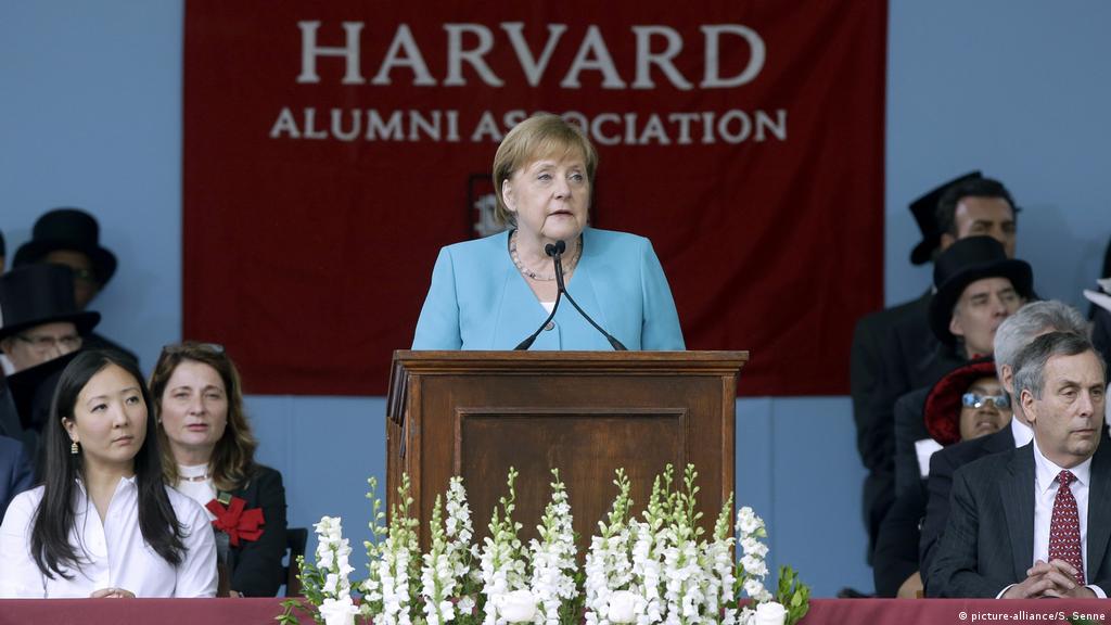Opinion Angela Merkel S Harvard Speech Is Noteworthy For What She Didn T Say Americas North And South American News Impacting On Europe Dw 31 05 2019