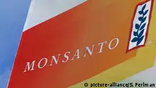 FILE - This Aug. 31, 2015, file photo, shows the Monsanto logo on display at the Farm Progress Show in Decatur, Ill. German pharmaceutical giant Bayer AG has reached a 5.9 billion euro ($7 billion) deal to sell parts of its Crop Science unit to German chemical company BASF to alleviate regulatory concerns over its planned takeover of U.S. seed and weed-killer company Monsanto Co.. Bayer said Friday Oct. 13, 2017 it's working with authorities with the aim of closing the deal by early 2018. (AP Photo/Seth Perlman, File) |