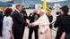 Pope Francis greets Romanian President Klaus Iohannis Pope Francis greets Romanian President Klaus Iohannis