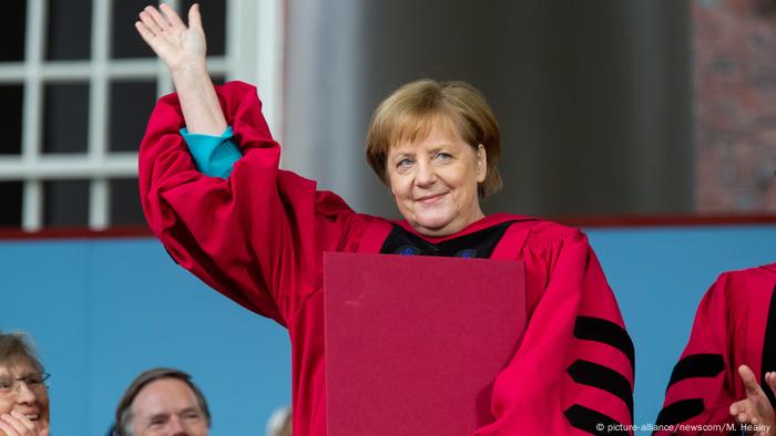 USA Bundeskanzlerin Angela Merkel in Harvard 