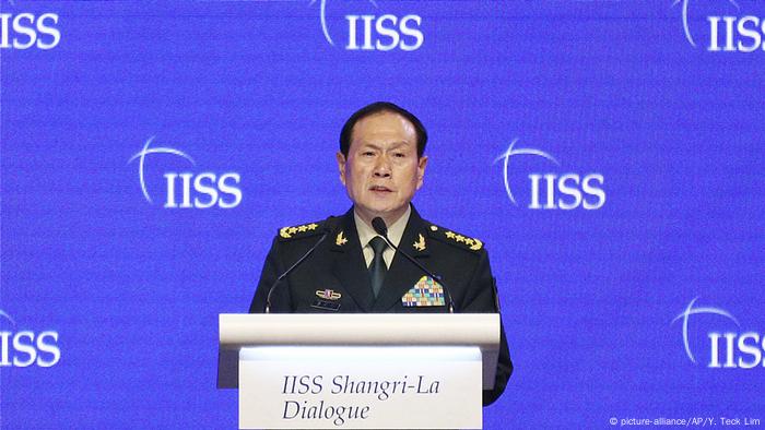 Der chinesische Verteidigungsminister, General Wei Fenghe (picture-alliance/AP/Y. Teck Lim)