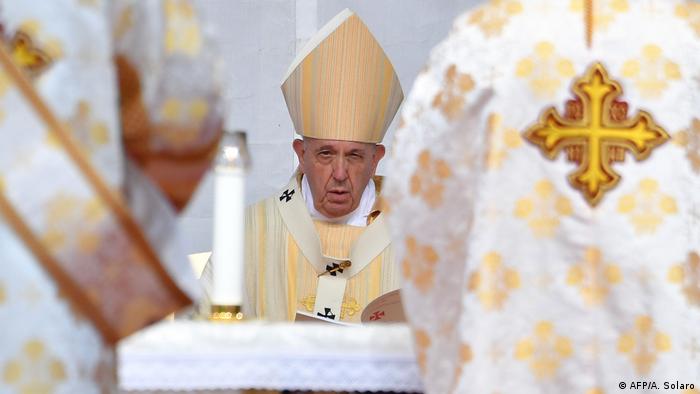 Rumänien Blaj Besuch Papst Franziskus (AFP/A. Solaro)