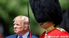 U.S. President Donald Trump inspects an honour guard at Buckingham Palace, in London, Britain, June 3, 2019. REUTERS/Toby Melville/Pool TPX IMAGES OF THE DAY