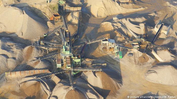 Sand mining in Belgium