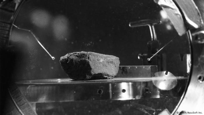 Rock collected by Armstrong and Aldrin on the Moon