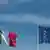 EU- und Italien-Flagge