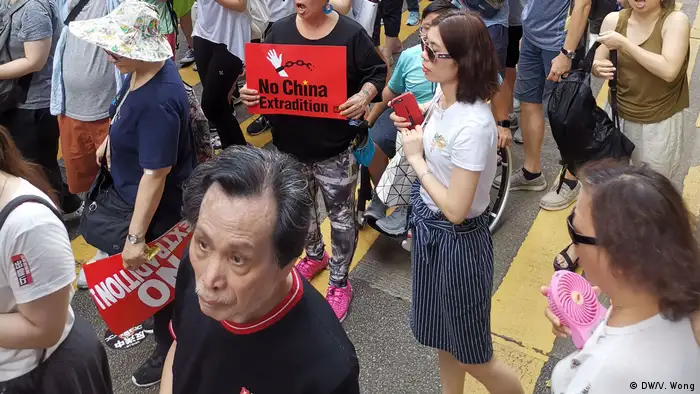 Hongkong Demonstration des Gesetzes gegen die Auslieferung - Andy Chan