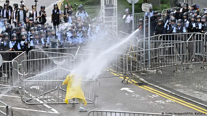 Hongkong Demonstration gegen das Zulassen von Auslieferungen nach China (Getty Images/AFP/A. Wallace)