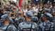 Members of Russia's National Guard block participants of a rally in support of Russian investigative journalist Ivan Golunov. Members of Russia's National Guard block participants of a rally in support of Russian investigative journalist Ivan Golunov.