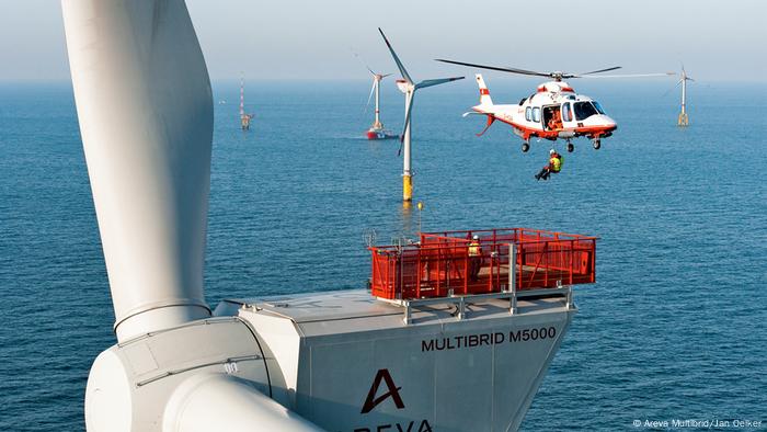 Offshore-Windpark alpha ventus (Areva Multibrid/Jan Oelker)