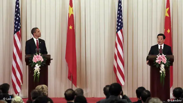 Barack Obama (L) and China's Präsident Hu Jintao Flash-Galerie