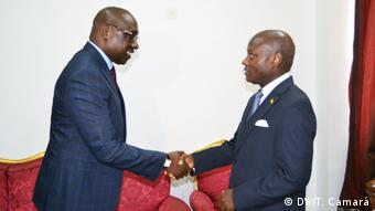 Guinea-Bissau Präsident José Mário Vaz - Treffen mit Führern der Parteien 