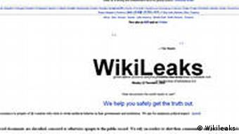 Screenshot Wikileaks (Foto: Wikileaks)