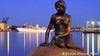 The Little Mermaid sculpture in Copenhagen