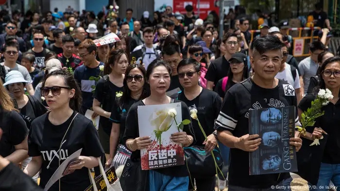 Hongkong Proteste gegen Gesetz zur Auslieferung an China (Getty Images/AFP/D. de la Rey)