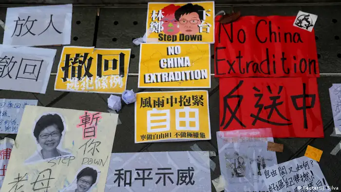 Hongkong Proteste gegen Gesetz zur Auslieferung an China