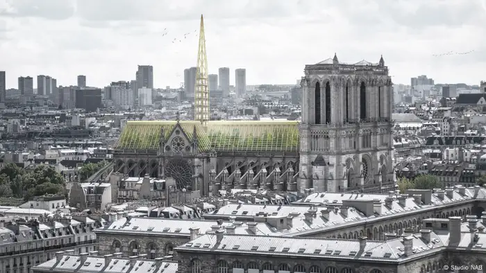 Paris Architektur Vorschlag zur Neugestaltung von Notre Dame