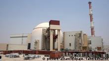 epa02996589 (FILE) A file picture dated 21 August 2010 shows a general view of the Iranian nuclear power plant in Bushehr, southern Iran. The International Atomic Energy Agency (IAEA) on 08 November 2011 published the clearest indications to date that Iran has been developing a nuclear weapon. The report, which detailed a large number of nuclear-related projects and experiments, said that some of the activities might be ongoing. The Vienna-based agency concluded that Iran had worked on using uranium metal in a nuclear warhead and on computer-modelling of nuclear explosions. EPA/ABEDIN TAHERKENAREH *** Local Caption *** 00000402294881 |