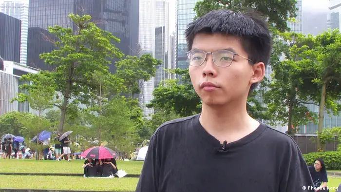 Joshua Wong Hongkong Aktivist Protest