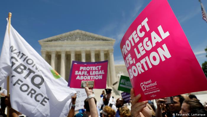 USA Washington Oberster Gerichtshof | Protest für Recht auf Abtreibung - u.a. Alabama & Georgia (Reuters/K. Lamarque)