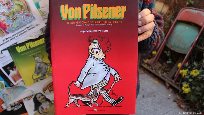 Zeichnungen des Comics über Professor Pilsener ( Editorial Zig-Zag )