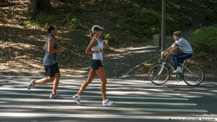 USA Jogger im Central Park in New York City