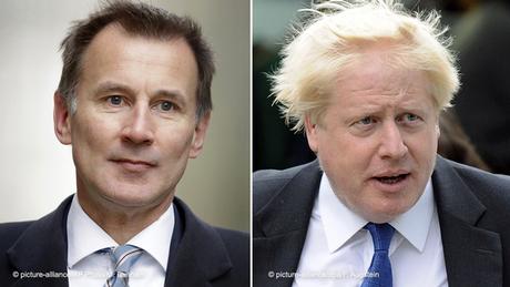 Jeremy Hunt and Boris Johnson, Britain's current and former Foreign Ministers
