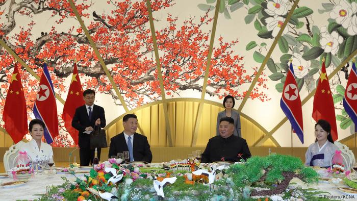 Xi Jinping meets with Kim Jong Un in North Korea. Undated photo release on June 21, 2019. (Reuters/KCNA)