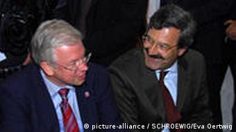 Roland Koch Ministerpräsident Hessen und Nikolaus Brender Chefredakteur ZDF (Foto: picture-alliance)