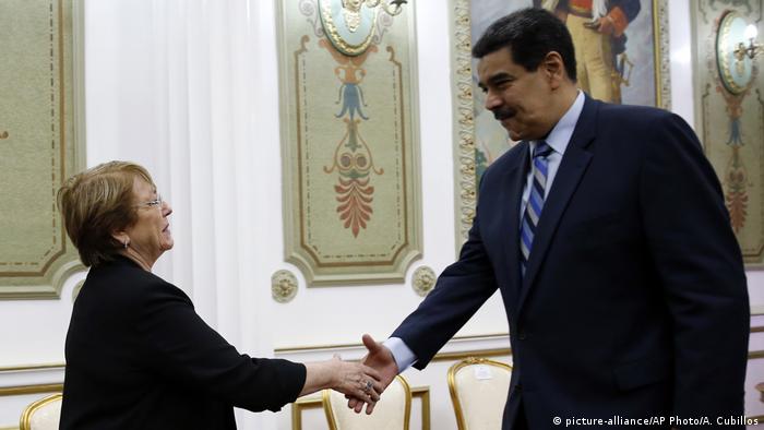Venezuela Caracas | Nicolas Maduro, Präsident & UN-Menschenrechtskommissarin Michelle Bachelet