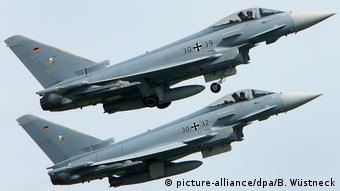 Zwei Eurofighter der Bundeswehr starten zu einer Übung