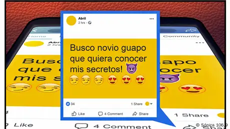 Der Unbekannte postet in Abrils Namen auf Facebook – öffentlich. Die Facebook-User reagieren mit Häme und Spott, oder stellen scherz- und ernsthafte Fragen zu Abrils Liebesleben und Geheimnissen. Einige Freunde machen sich auch Sorgen um sie: Wie geht es ihr? Und kann sie die Kontrolle über ihren Account zurück gewinnen? (Sónica 106.9)