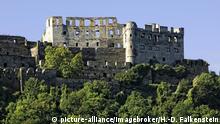 Burg Rheinfels, Sankt Goar, Mittelrheintal, Weltkulturerbe der UNESCO, Rheinland-Pfalz, Deutschland, Europa | Verwendung weltweit, Keine Weitergabe an Wiederverkäufer..