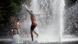 Children play in a fountain during a heatwave in Toulouse, France Children play in a fountain during a heatwave in Toulouse, France