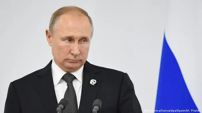 Japan Osaka | G20 Gipfel | Wladimir Putin (picture-alliance/dpa/Sputnik/I. Pitalev)